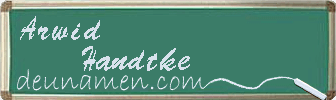 Arwid Handtke Visitenkarte
